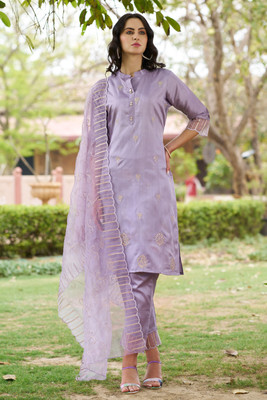 VredeVogel Women Kurta Pant Dupatta Set