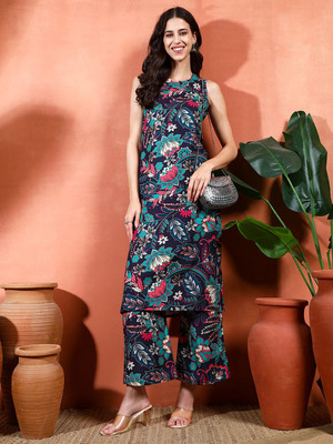 BRIXXOS Women Kurti Palazzo Set