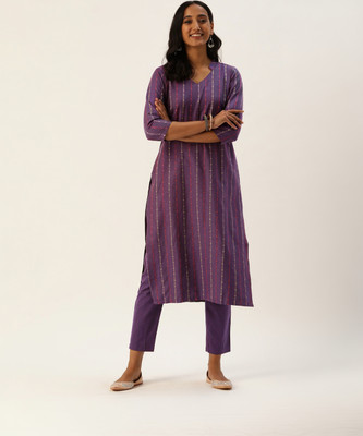 Fourleaf Women Kurta Pant Set