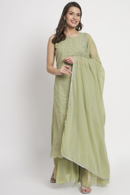 SHOPPING QUEEN Women Kurta Palazzo Dupatta Set