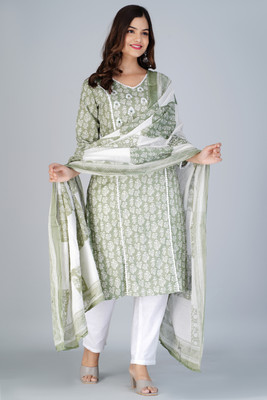 Parth Fab Women Kurta Pant Dupatta Set