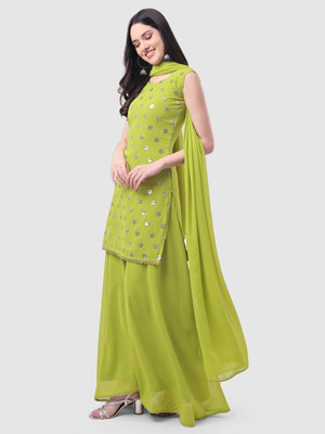 PARROT ENTERPRISE Women Kurta Sharara Dupatta Set