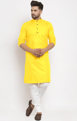 VASUDHA CREATION Men Kurta Pyjama Set