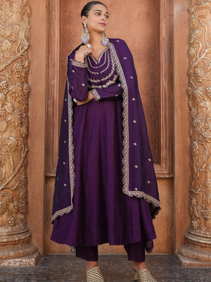 Aksharam Women Kurta Churidar Dupatta Set