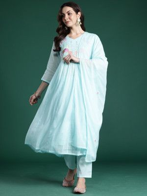 Indo Era Women Kurta Pant Dupatta Set