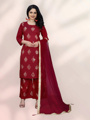 HOC's Women Kurta Pyjama Dupatta Set