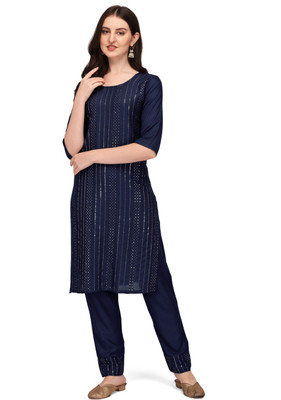 FluteFashion Women Kurti Pant Set