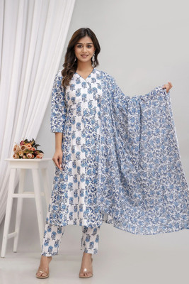 KRISHA CREATION Women Kurta Pant Dupatta Set