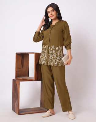 Divastri Women Ethnic Top Pant Set