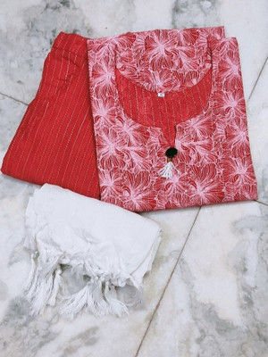 universe creation Women Kurta Pant Attached Dupatta Set