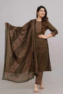 FrionKandy Women Kurta Pant Attached Dupatta Set