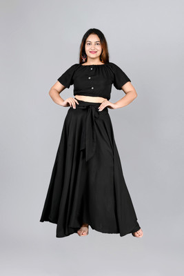 ARY Women Ethnic Top Skirt Set
