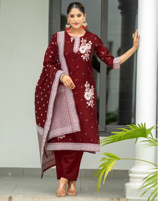 Skylee Women Kurta Pant Dupatta Set