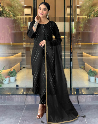 BAMLIZA WEAR Women Kurta Palazzo Dupatta Set