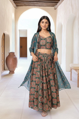 W Women Kurti Skirt Ethnic Jacket Set