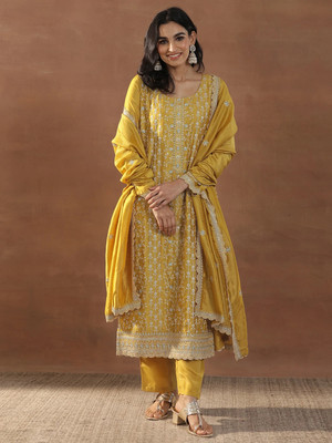 LIBAS Women Kurta Pant Dupatta Set