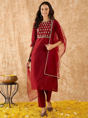 Neev's Dizain Studio Women Kurti Pant Dupatta Set
