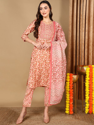 AHIKA Women Kurta Pant Dupatta Set