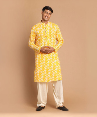 VASTRAMAY Men Kurta Patiala Set
