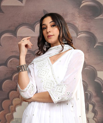 Vishudh Women Kurta Sharara Attached Dupatta Set