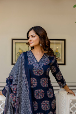 ANOUK Women Kurta Palazzo Dupatta Set