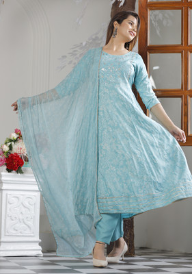 TANVIFASHION Women Kurta Pant Dupatta Set