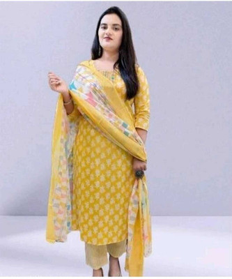 Ultrazon Printed Kurta, Trouser/Pant & Dupatta Set