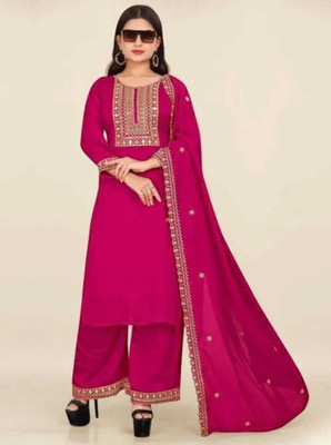Harshiv Creation Women Kurti Palazzo Dupatta Set