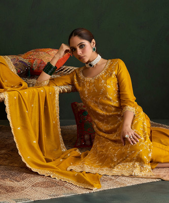 Indo Era Women Kurta Pant Dupatta Set