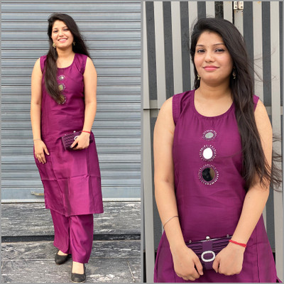 Zelegant Women Kurta Palazzo Set