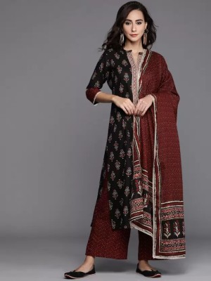 ISHKRATI Women Kurti Palazzo Dupatta Set