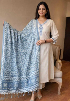 MB Creation Women Kurta Pant Dupatta Set