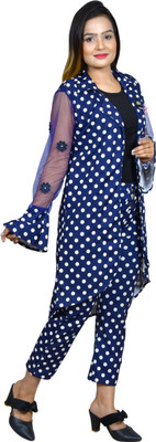 Oliaz Women Ethnic Top Pant Ethnic Jacket Set