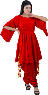 DRESSED UP DIVAS Women Kurta Dhoti Pant Set