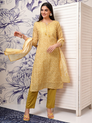 Vishudh Women Kurta Pant Dupatta Set