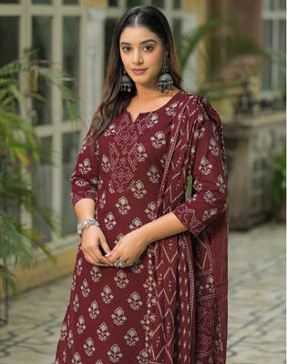 Skylee Women Kurta Pant Dupatta Set