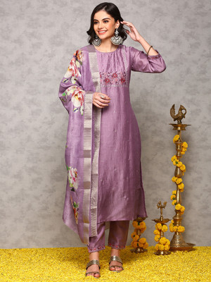 Ishin Women Kurta Palazzo Dupatta Set