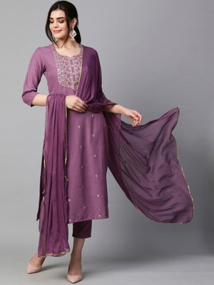 Zinariya Fab Self Design Kurta, Salwar & Dupatta Set