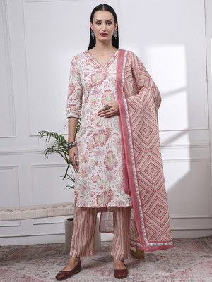TANMANI Printed Kurta, Trouser/Pant & Dupatta Set