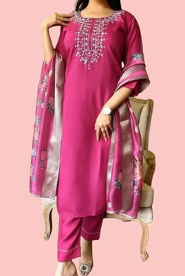 KURTIDESIGNINGFASHION Women Kurti Pant Dupatta Set