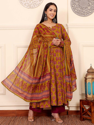 Jouglowriyaa Women Kurta Pant Dupatta Set