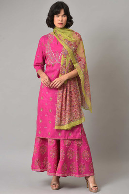 W Women Kurta Palazzo Set