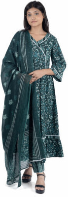 HouseOfRonisha Women Kurti Pant Dupatta Set