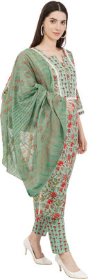 Pranjal Women Kurta Pant Dupatta Set