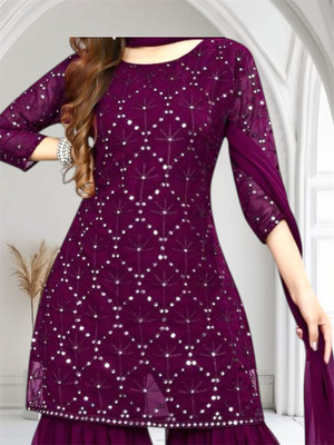 HOC's Women Kurta Sharara Dupatta Set