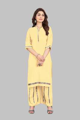 Hangerdesginera Women Kurta Palazzo Set