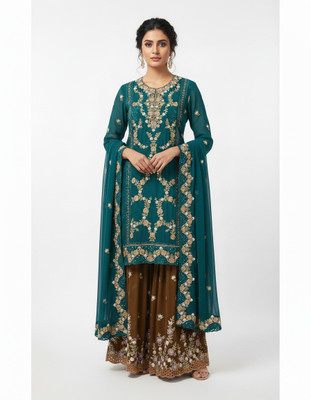 Zayrah Women Kurti Sharara Dupatta Set