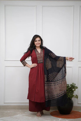 Gosriki Women Kurta Pant Dupatta Set