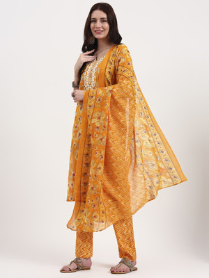 Yufta Women Kurta Pant Dupatta Set