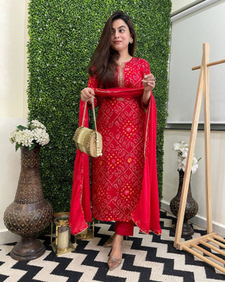 Gulabi Women Kurta Pant Dupatta Set